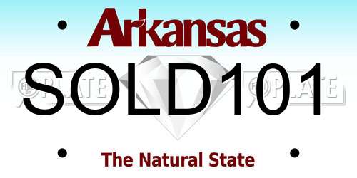 SOLD101 Arkansas License Plate