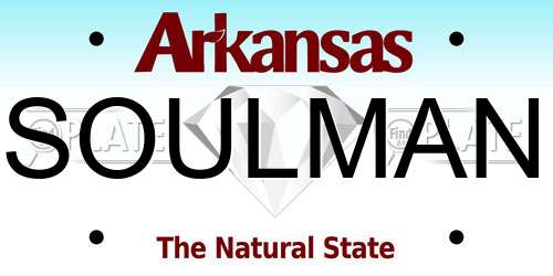 SOULMAN Arkansas License Plate
