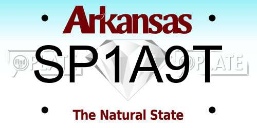 SP1A9T Arkansas License Plate