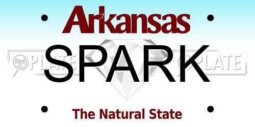 SPARK Arkansas License Plate