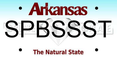 SPBSSST Arkansas License Plate