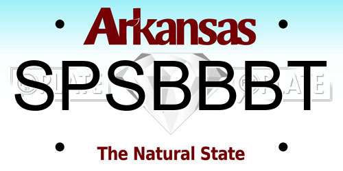 SPSBBBT Arkansas License Plate