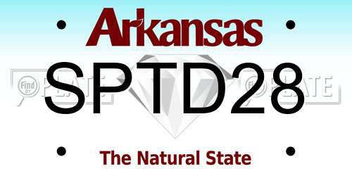 SPTD28 Arkansas License Plate