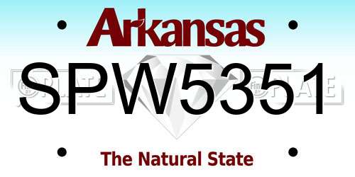 SPW5351 Arkansas License Plate