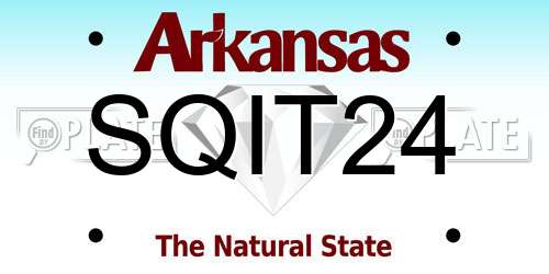 SQIT24 Arkansas License Plate