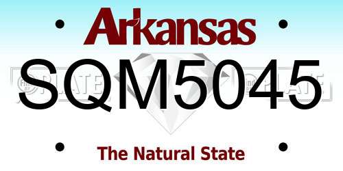 SQM5045 Arkansas License Plate