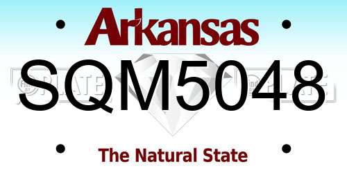 SQM5048 Arkansas License Plate