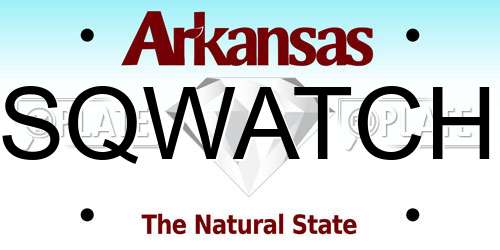 SQWATCH Arkansas License Plate