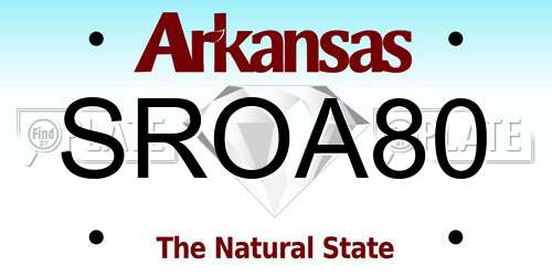 SROA80 Arkansas License Plate