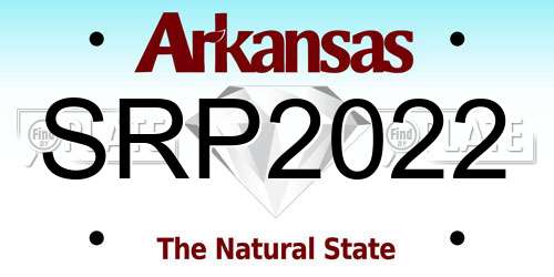 SRP2022 Arkansas License Plate