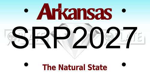 SRP2027 Arkansas License Plate