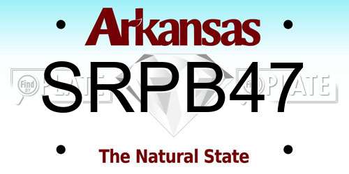 SRPB47 Arkansas License Plate