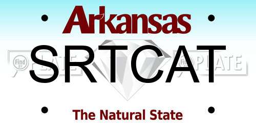 SRTCAT Arkansas License Plate