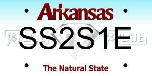 SS2S1E Arkansas License Plate