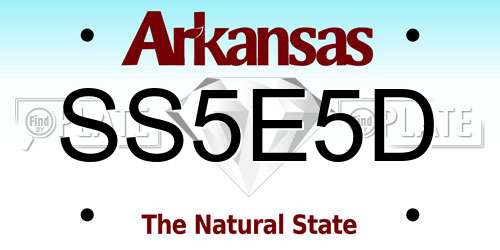 SS5E5D Arkansas License Plate