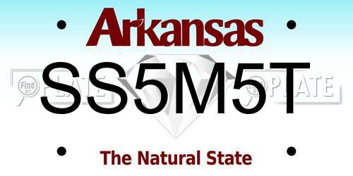SS5M5T Arkansas License Plate