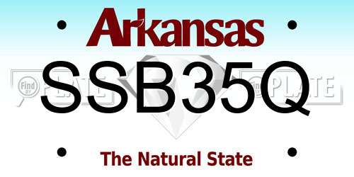 SSB35Q Arkansas License Plate