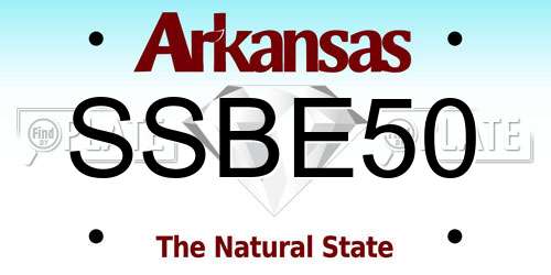 SSBE50 Arkansas License Plate