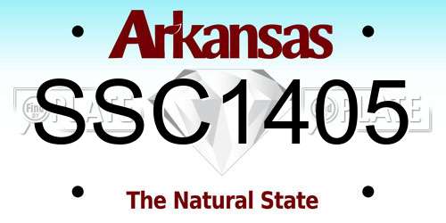 SSC1405 Arkansas License Plate