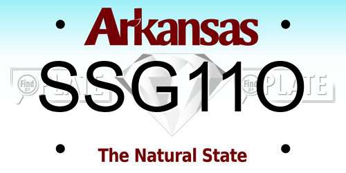 SSG11O Arkansas License Plate