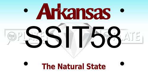SSIT58 Arkansas License Plate