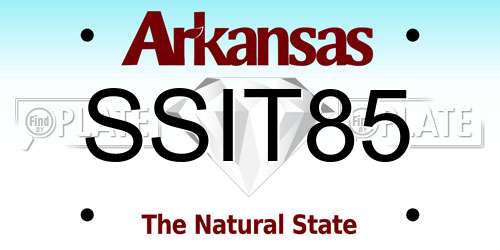 SSIT85 Arkansas License Plate