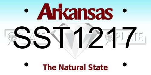SST1217 Arkansas License Plate