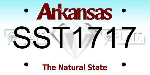SST1717 Arkansas License Plate
