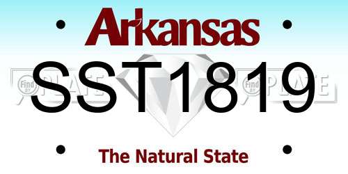 SST1819 Arkansas License Plate