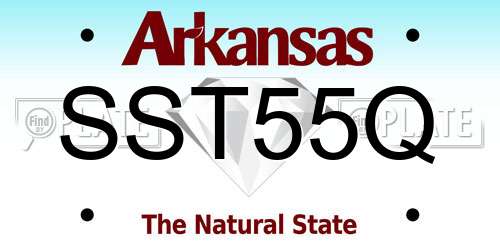 SST55Q Arkansas License Plate