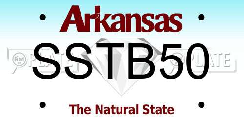 SSTB50 Arkansas License Plate