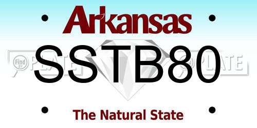 SSTB80 Arkansas License Plate