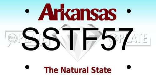 SSTF57 Arkansas License Plate