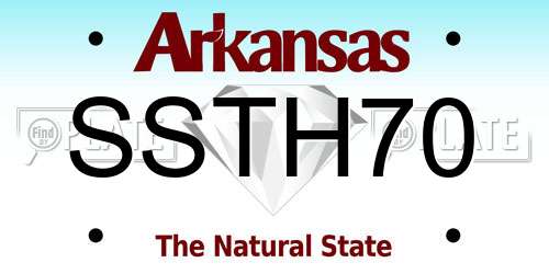 SSTH70 Arkansas License Plate