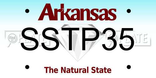 SSTP35 Arkansas License Plate