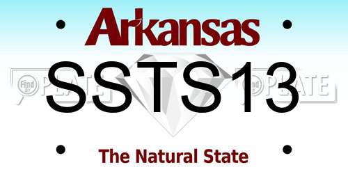 SSTS13 Arkansas License Plate