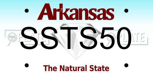 SSTS50 Arkansas License Plate