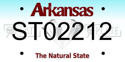 ST02212 Arkansas License Plate