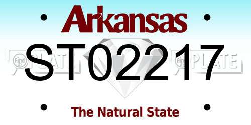 ST02217 Arkansas License Plate