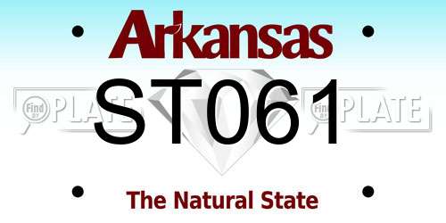 ST061 Arkansas License Plate