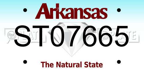 ST07665 Arkansas License Plate