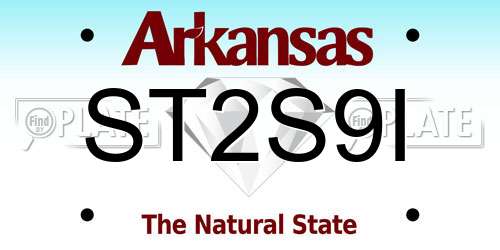ST2S9I Arkansas License Plate