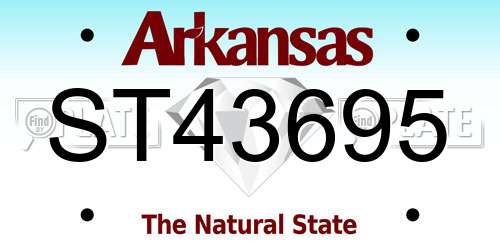 ST43695 Arkansas License Plate