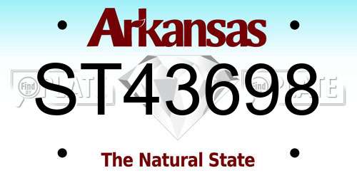 ST43698 Arkansas License Plate