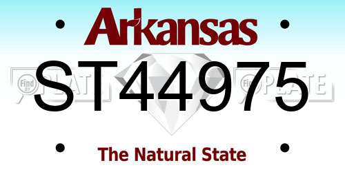 ST44975 Arkansas License Plate
