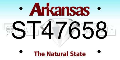 ST47658 Arkansas License Plate