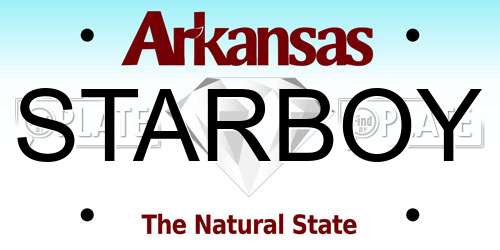 STARBOY Arkansas License Plate
