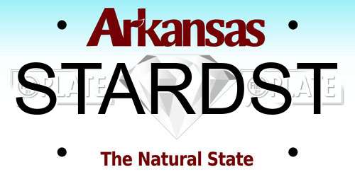 STARDST Arkansas License Plate