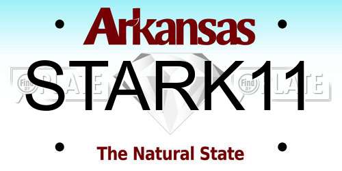 STARK11 Arkansas License Plate