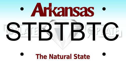 STBTBTC Arkansas License Plate